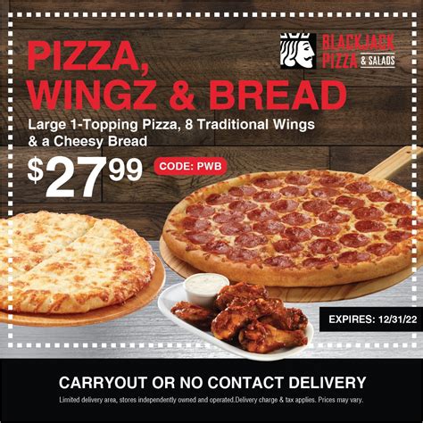 blackjack pizza coupons.
